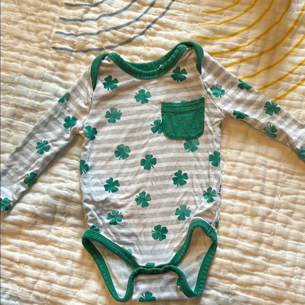 Little Sleepies Shamrock Onesie